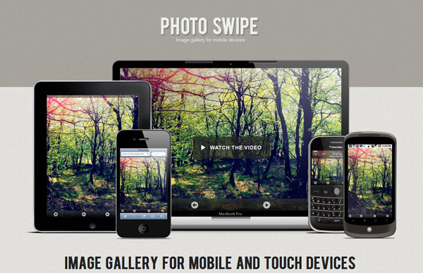 Image gallery per mobile con PhotoSwipe