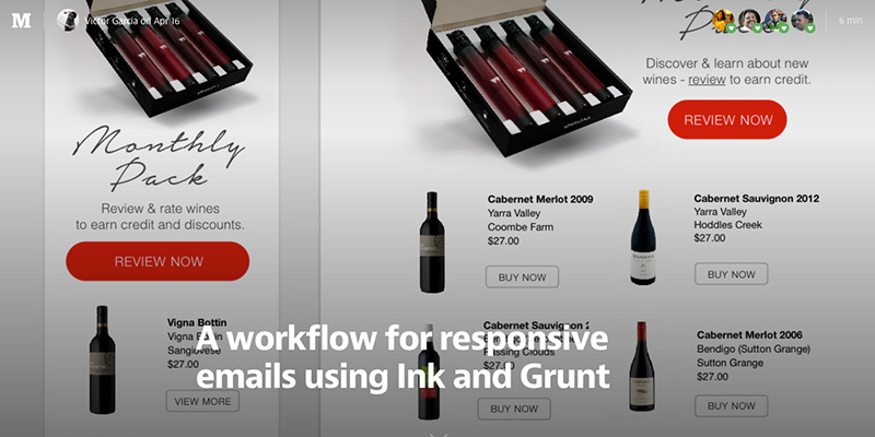 A workflow for responsive emails using Ink and Grunt